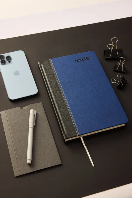 Kişiye Özel Lacivert Hediyelik 2026 Düz Sert Kapak Deri Ajanda