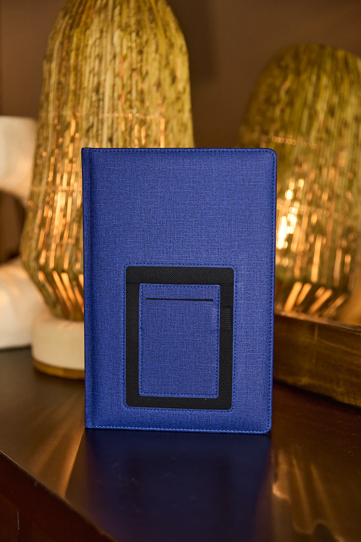 Kişiye Özel Lacivert 2026 Günlük Ajanda Vegan Deri Kanguru Düz Kurumsal Hediyelik