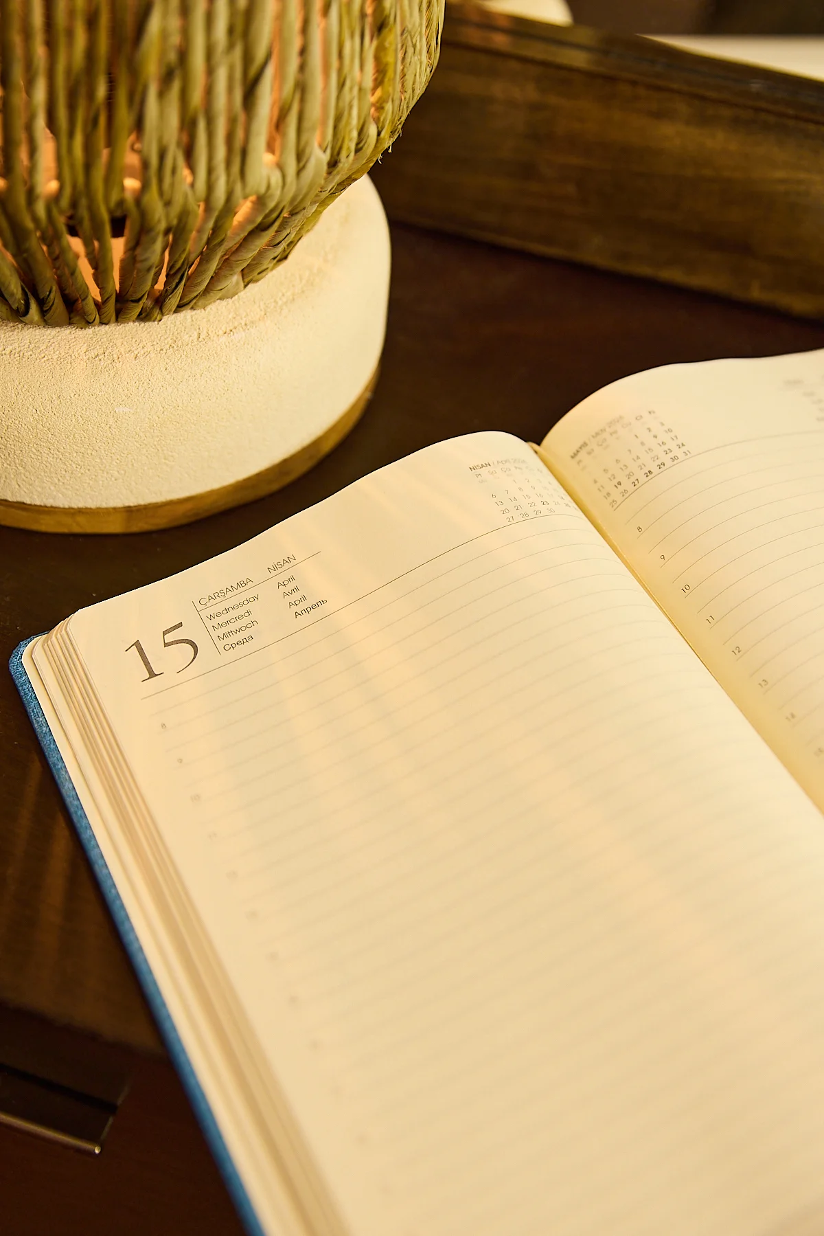 Kişiye Özel Turkuaz 2026 Günlük Ajanda Vegan Deri Kanguru Düz Kurumsal Hediyelik - Görsel 2